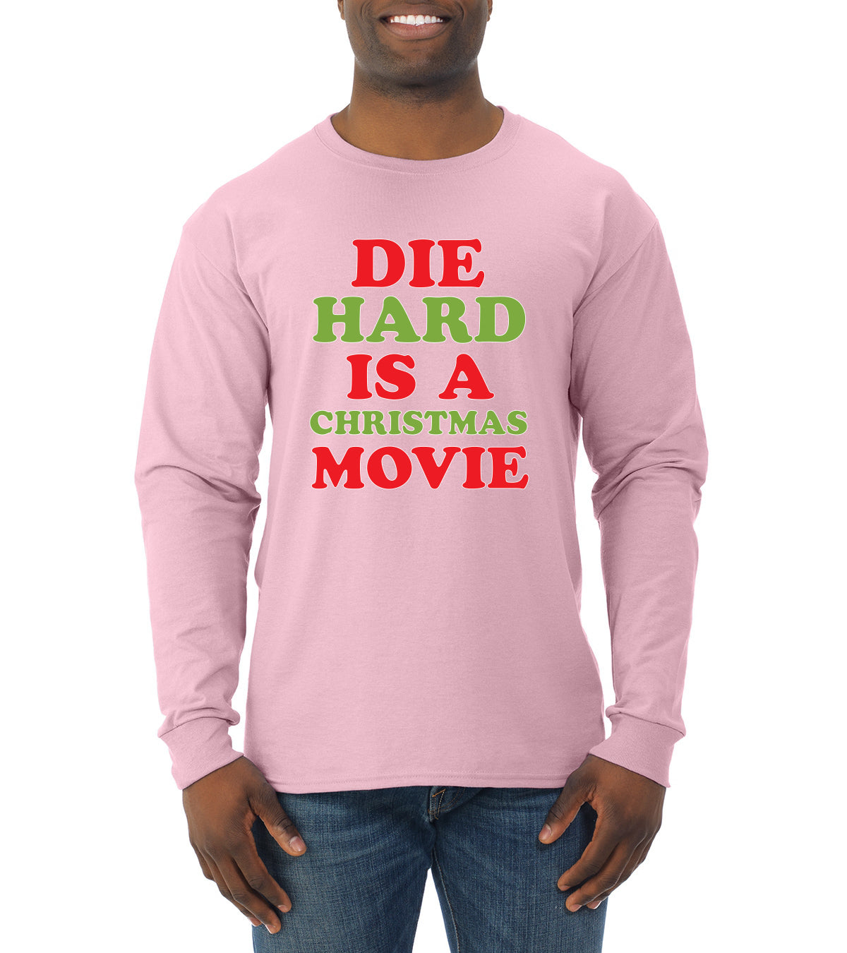 Die Hard is a Christmas Movie Christmas Mens Long Sleeve Shirt