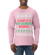 Santa's Favorite Homo Ugly Christmas Sweater Mens Long Sleeve Shirt