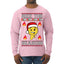 Rizz the Season Viral Internet Fire Emoji Face Meme Ugly Christmas Sweater Mens Long Sleeve Shirt