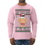 Ask Your Mom If I'm Real Funny, Funny Dirty Inappropriate Censored Santa Claus Ugly Christmas Sweater Mens Long Sleeve Shirt