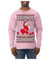 Borracho Pero Buen Muchacho Drunk But a Good Boy Funny Ugly Christmas Sweater Mens Long Sleeve Shirt