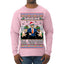 Doge Elf Around and Find Out Trump Elon Vivek MAGA Ugly Christmas Sweater Mens Long Sleeve Shirt