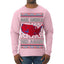 Make America Red Again USA Map Trump 2024 MAGA Ugly Christmas Sweater Mens Long Sleeve Shirt