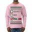 Naughty Nice Italian Funny Italians Italy Colors Ugly Christmas Sweater Mens Long Sleeve Shirt