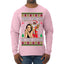 Santa the Plug Hos In This House  Ugly Christmas Sweater Mens Long Sleeve Shirt
