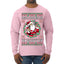 Always Shooting For The Naughty List Ugly Christmas Sweater Mens Long Sleeve Shirt