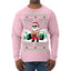 No Lift No Gift Fitness Workout Santa Ugly Christmas Sweater Mens Long Sleeve Shirt