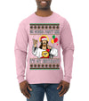 Gonna Party Like It's My Birthday Jesus Ugly Christmas Sweater Mens Long Sleeve Shirt