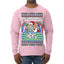 Santa Game Show I'd Like To Solve the Puzzle Wheel Ugly Christmas Sweater Mens Long Sleeve Shirt