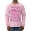Dreaming Of A Pink Chirstmas Girly Woman Movie Party Ugly Christmas Sweater Mens Long Sleeve Shirt