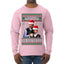 Season's Greeting From Nakatomi Plaza Ugly Christmas Sweater Mens Long Sleeve Shirt