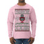 I Paused My Podcast to Be Here Funny Podcasting Ugly Christmas Sweater Mens Long Sleeve Shirt