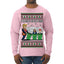 Tis the Season to Take Out the Garbage President Trump Ugly Christmas Sweater Mens Long Sleeve Shirt