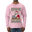 Santa Saw Your Search History, Funny Internet Humor, Ugly Christmas Sweater Mens Long Sleeve Shirt