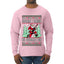 Should I Sleigh Or Should I Go, 80s Rock n' Roll Song, Electric Guitar, Ugly Christmas Sweater Mens Long Sleeve Shirt