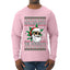 Rollin' Into The Holidays Christmas Sweater, Ugly Christmas Sweater Mens Long Sleeve Shirt