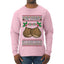 He Loves my Chestnuts, Ugly Christmas Sweater Unisex Mens Long Sleeve Shirt