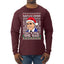 Santas Coming That's What She Said Michael Scott Ugly Christmas Sweater Mens Long Sleeve Shirt