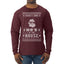 Theres Some Hos in the House Santa Ugly Christmas Sweater Mens Long Sleeve Shirt