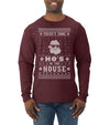Theres Some Hos in the House Santa Ugly Christmas Sweater Mens Long Sleeve Shirt