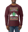 Merry Christmas Bitches Ugly Christmas Sweater Mens Long Sleeve Shirt