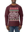 I'm Only A Morning Person on December 25th Ugly Christmas Sweater Mens Long Sleeve Shirt
