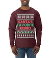 Santa's Favorite Homo Ugly Christmas Sweater Mens Long Sleeve Shirt