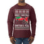 Cousin Eddie Merry Christmas Shitter's Full Ugly Christmas Sweater Mens Long Sleeve Shirt