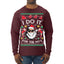 I Do It for the Hos Funny Santa Claus Ugly Christmas Sweater Mens Long Sleeve Shirt