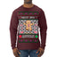 Not My Gumdrop Buttons Funny Classic Movie Quote Ugly Christmas Sweater Mens Long Sleeve Shirt