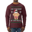 Ask Your Mom If I'm Real Funny, Funny Dirty Inappropriate Censored Santa Claus Ugly Christmas Sweater Mens Long Sleeve Shirt