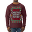 First Christmas With My Hot New Fiance Classic Newlywed Ugly Christmas Sweater Mens Long Sleeve Shirt
