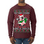 Out Here Looking Like a Snack Funny Cute Christmas Cookie Ugly Christmas Sweater Mens Long Sleeve Shirt