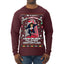 Not Christmas Until Hans Gruber Falls From Nakatomi Ugly Christmas Sweater Mens Long Sleeve Shirt
