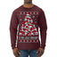 Is This Jolly Enough? Skeleton Skull Christmas Tree Ugly Christmas Sweater Mens Long Sleeve Shirt