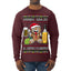 Arriba Abajo Al Centro Pa'Dentro Cheers to Health Salud Ugly Christmas Sweater Mens Long Sleeve Shirt