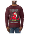 Borracho Pero Buen Muchacho Drunk But a Good Boy Funny Ugly Christmas Sweater Mens Long Sleeve Shirt
