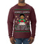 Sorry Santa Dad Never Came Back With Milk, Other Kid, Funny Viral Daddy Left Sad Kid Meme Ugly Christmas Sweater Mens Long Sleeve Shirt