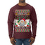 Santa Stripping Money Club Where My Ho's At Ugly Christmas Sweater Mens Long Sleeve Shirt