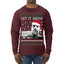 Hunter Let It Snow Biden Ugly Christmas Sweater Mens Long Sleeve Shirt