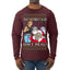 That Santa Mother F Isn't Real CLEAN  Ugly Christmas Sweater Mens Long Sleeve Shirt