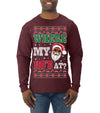 Where My Ho's At? Ugly Christmas Sweater Mens Long Sleeve Shirt