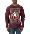 Always Shooting For The Naughty List Ugly Christmas Sweater Mens Long Sleeve Shirt