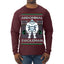 Abdominal Swoleman Fitness Yeti Ugly Christmas Sweater Mens Long Sleeve Shirt