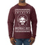 Birthday Boy Jesus Christ Ugly Christmas Sweater Mens Long Sleeve Shirt