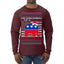 I'm Dreaming Of A Right Christmas Republican GOP  Ugly Christmas Sweater Mens Long Sleeve Shirt