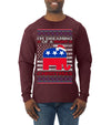 I'm Dreaming Of A Right Christmas Republican GOP  Ugly Christmas Sweater Mens Long Sleeve Shirt