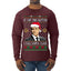 Harvey Hit This Button I Call Santa Specter TV Show Parody Ugly Christmas Sweater Mens Long Sleeve Shirt
