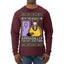 Holiday Armadillo Part Jewish TV Show Ugly Christmas Sweater Mens Long Sleeve Shirt