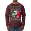 Jing a Di Jing Dominick the Italian Christmas Donkey Ugly Christmas Sweater Mens Long Sleeve Shirt